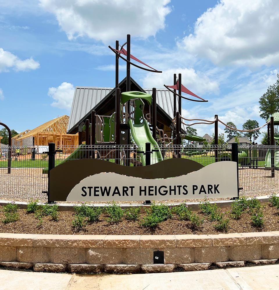 Stewart Heights Park is near Stewart Elementary and new homes in Stewart Heights neighborhood.