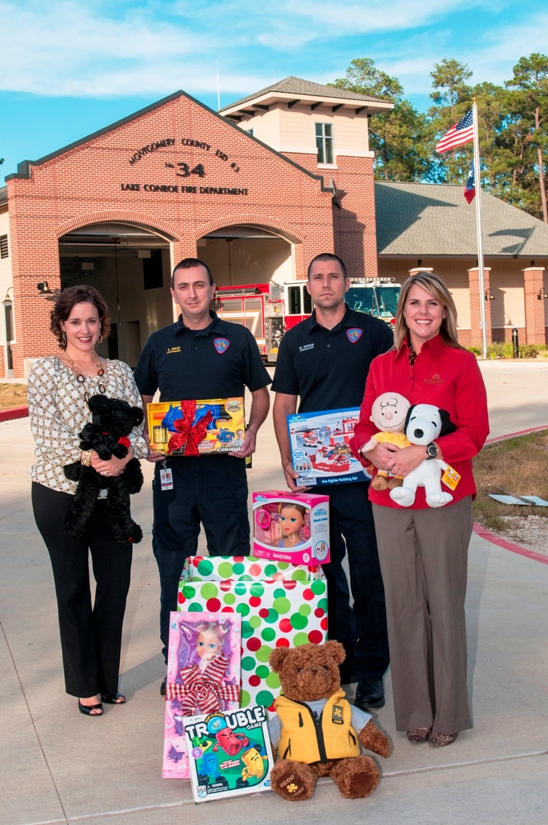 The Lake Conroe Fire Station in Woodforest collected donations for Toys for Tots.